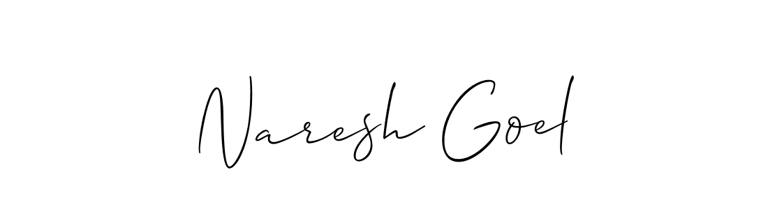 Make a beautiful signature design for name Naresh Goel. Use this online signature maker to create a handwritten signature for free. Naresh Goel signature style 2 images and pictures png