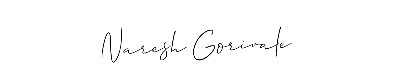 Make a short Naresh Gorivale signature style. Manage your documents anywhere anytime using Allison_Script. Create and add eSignatures, submit forms, share and send files easily. Naresh Gorivale signature style 2 images and pictures png