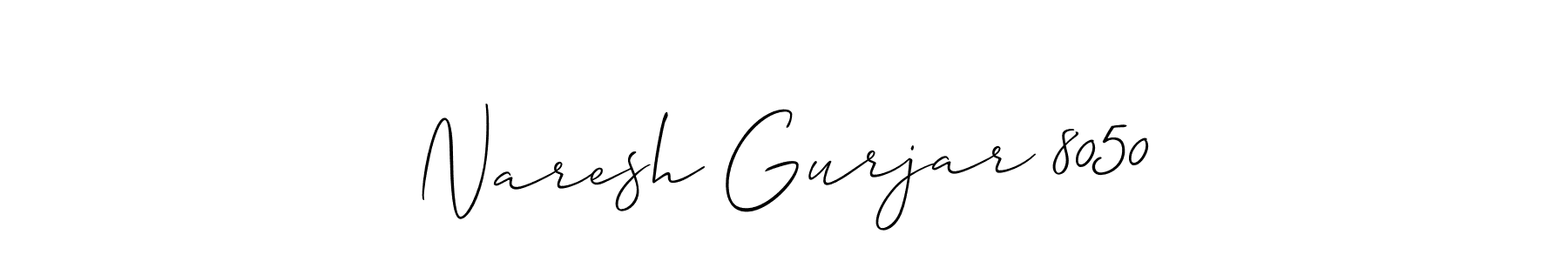 Also we have Naresh Gurjar 8050 name is the best signature style. Create professional handwritten signature collection using Allison_Script autograph style. Naresh Gurjar 8050 signature style 2 images and pictures png