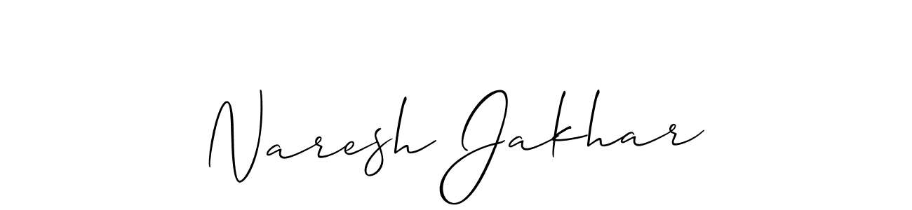 Use a signature maker to create a handwritten signature online. With this signature software, you can design (Allison_Script) your own signature for name Naresh Jakhar. Naresh Jakhar signature style 2 images and pictures png