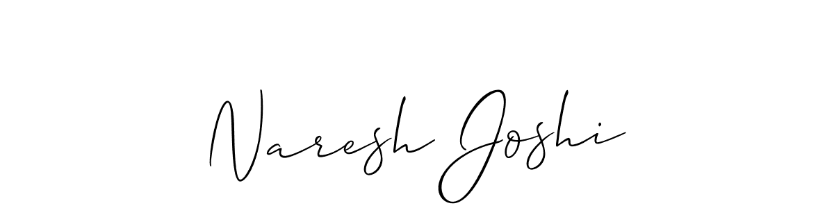 Create a beautiful signature design for name Naresh Joshi. With this signature (Allison_Script) fonts, you can make a handwritten signature for free. Naresh Joshi signature style 2 images and pictures png