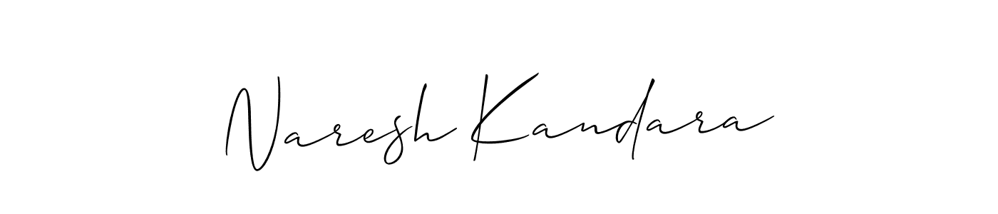 Naresh Kandara stylish signature style. Best Handwritten Sign (Allison_Script) for my name. Handwritten Signature Collection Ideas for my name Naresh Kandara. Naresh Kandara signature style 2 images and pictures png