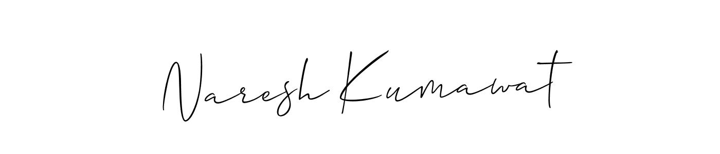 Make a beautiful signature design for name Naresh Kumawat. Use this online signature maker to create a handwritten signature for free. Naresh Kumawat signature style 2 images and pictures png