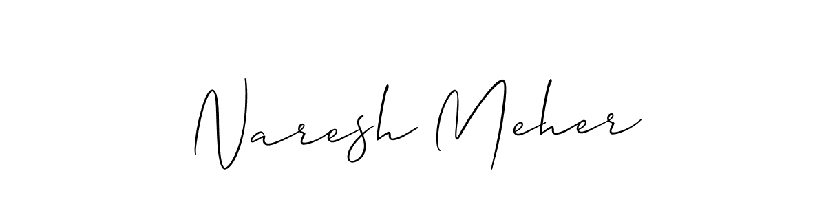 How to Draw Naresh Meher signature style? Allison_Script is a latest design signature styles for name Naresh Meher. Naresh Meher signature style 2 images and pictures png