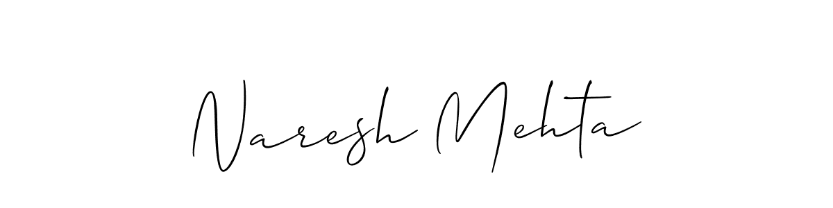 Design your own signature with our free online signature maker. With this signature software, you can create a handwritten (Allison_Script) signature for name Naresh Mehta. Naresh Mehta signature style 2 images and pictures png
