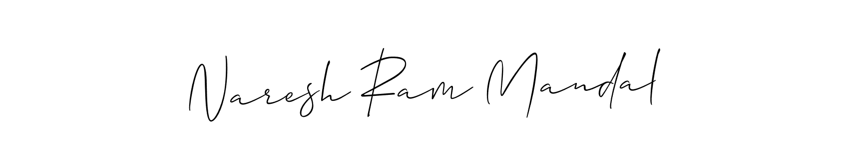 How to Draw Naresh Ram Mandal signature style? Allison_Script is a latest design signature styles for name Naresh Ram Mandal. Naresh Ram Mandal signature style 2 images and pictures png