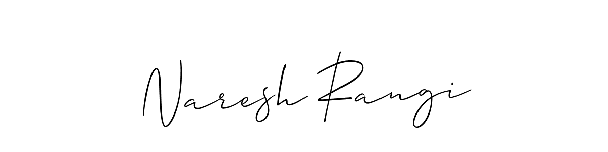 Best and Professional Signature Style for Naresh Rangi. Allison_Script Best Signature Style Collection. Naresh Rangi signature style 2 images and pictures png