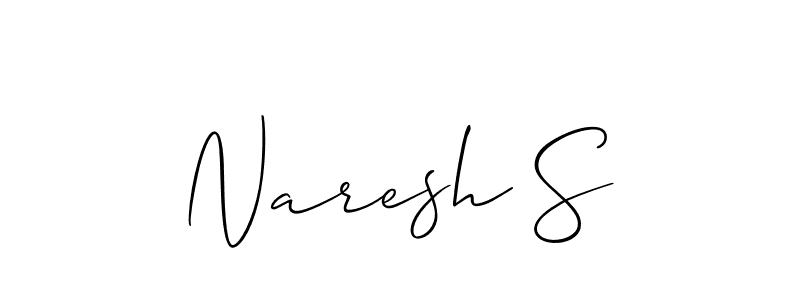 You can use this online signature creator to create a handwritten signature for the name Naresh S. This is the best online autograph maker. Naresh S signature style 2 images and pictures png