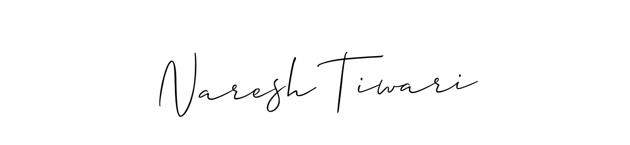 How to make Naresh Tiwari signature? Allison_Script is a professional autograph style. Create handwritten signature for Naresh Tiwari name. Naresh Tiwari signature style 2 images and pictures png