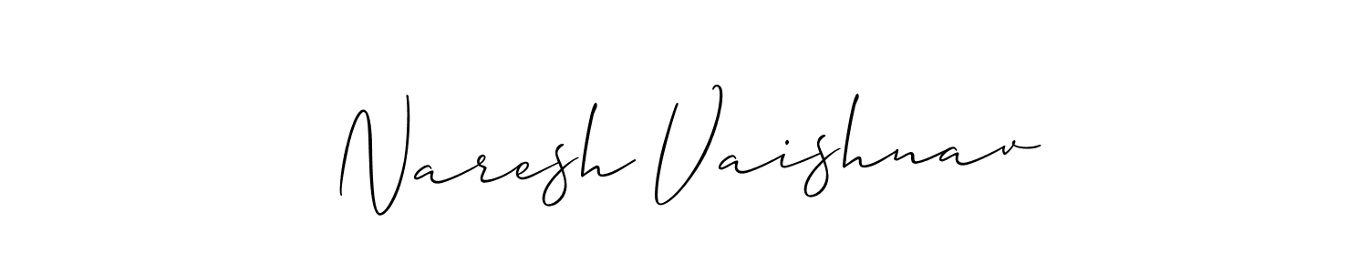 How to Draw Naresh Vaishnav signature style? Allison_Script is a latest design signature styles for name Naresh Vaishnav. Naresh Vaishnav signature style 2 images and pictures png