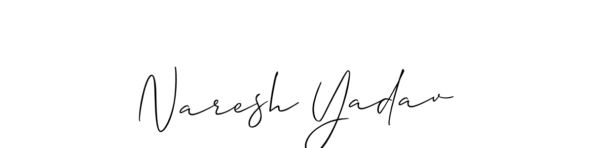 Make a short Naresh Yadav signature style. Manage your documents anywhere anytime using Allison_Script. Create and add eSignatures, submit forms, share and send files easily. Naresh Yadav signature style 2 images and pictures png