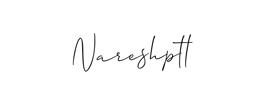 It looks lik you need a new signature style for name Nareshptl. Design unique handwritten (Allison_Script) signature with our free signature maker in just a few clicks. Nareshptl signature style 2 images and pictures png