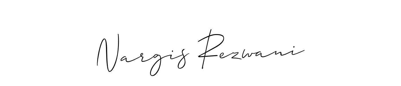 Best and Professional Signature Style for Nargis Rezwani. Allison_Script Best Signature Style Collection. Nargis Rezwani signature style 2 images and pictures png