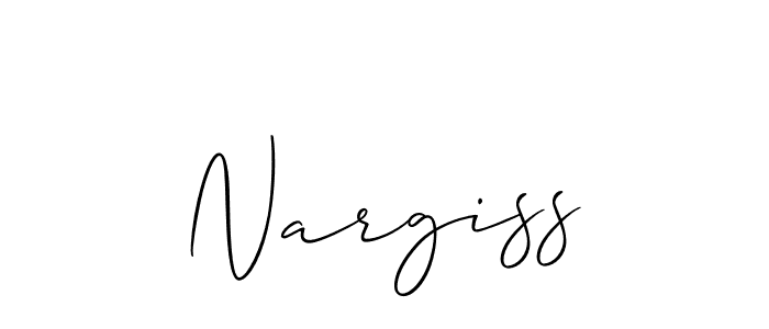 Make a beautiful signature design for name Nargiss. Use this online signature maker to create a handwritten signature for free. Nargiss signature style 2 images and pictures png