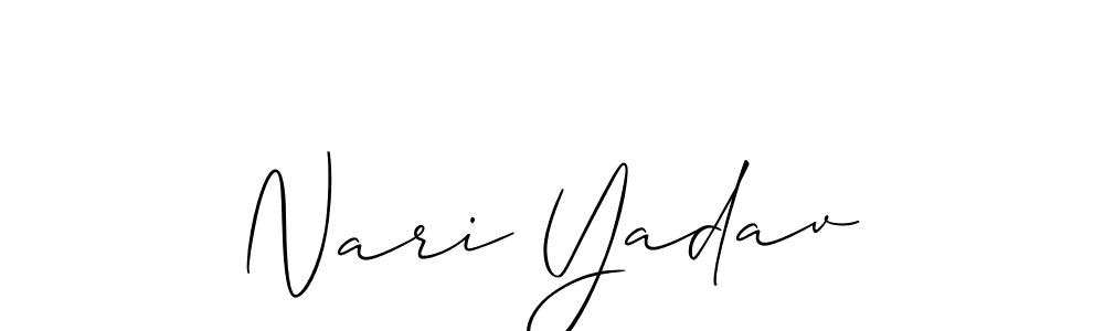 Make a beautiful signature design for name Nari Yadav. Use this online signature maker to create a handwritten signature for free. Nari Yadav signature style 2 images and pictures png