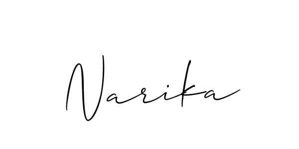 You should practise on your own different ways (Allison_Script) to write your name (Narika) in signature. don't let someone else do it for you. Narika signature style 2 images and pictures png