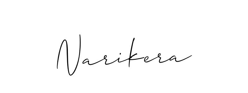 Make a beautiful signature design for name Narikera. With this signature (Allison_Script) style, you can create a handwritten signature for free. Narikera signature style 2 images and pictures png