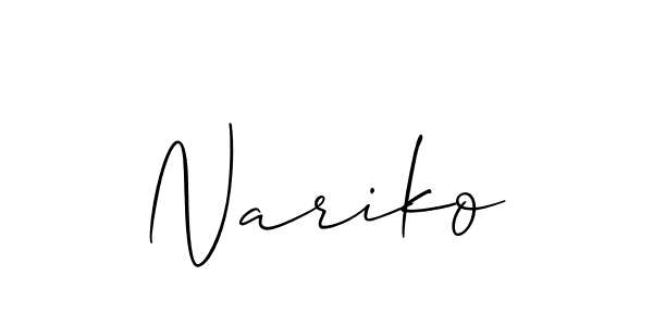 How to Draw Nariko signature style? Allison_Script is a latest design signature styles for name Nariko. Nariko signature style 2 images and pictures png