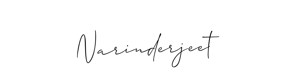 Also we have Narinderjeet name is the best signature style. Create professional handwritten signature collection using Allison_Script autograph style. Narinderjeet signature style 2 images and pictures png