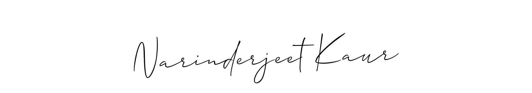 Similarly Allison_Script is the best handwritten signature design. Signature creator online .You can use it as an online autograph creator for name Narinderjeet Kaur. Narinderjeet Kaur signature style 2 images and pictures png