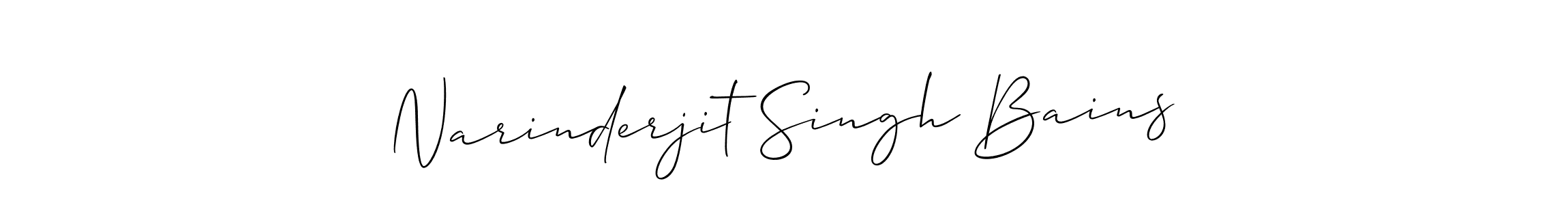 You can use this online signature creator to create a handwritten signature for the name Narinderjit Singh Bains. This is the best online autograph maker. Narinderjit Singh Bains signature style 2 images and pictures png
