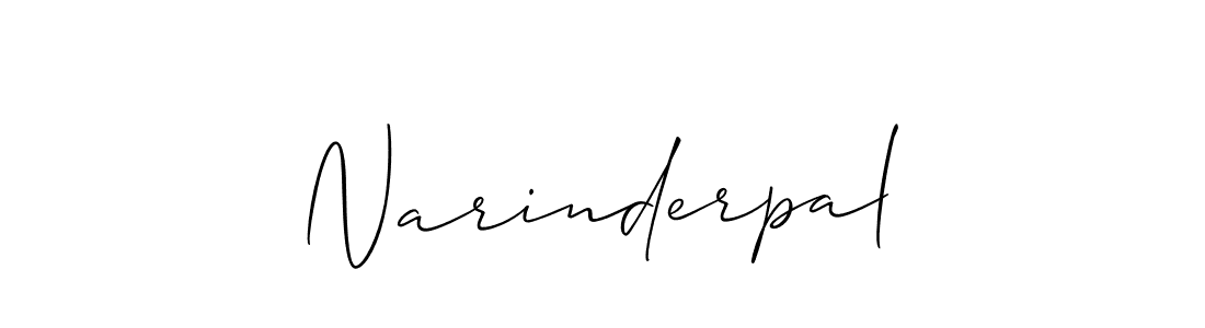 Best and Professional Signature Style for Narinderpal. Allison_Script Best Signature Style Collection. Narinderpal signature style 2 images and pictures png