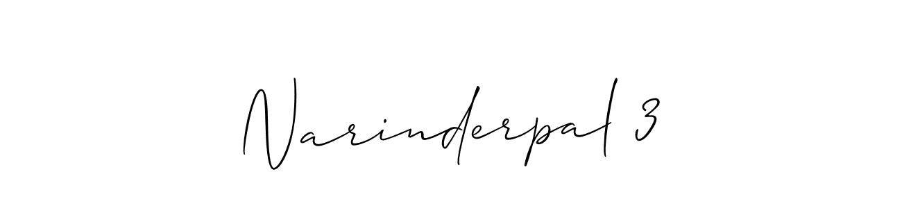 Allison_Script is a professional signature style that is perfect for those who want to add a touch of class to their signature. It is also a great choice for those who want to make their signature more unique. Get Narinderpal 3 name to fancy signature for free. Narinderpal 3 signature style 2 images and pictures png