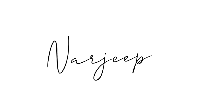 Make a beautiful signature design for name Narjeep. Use this online signature maker to create a handwritten signature for free. Narjeep signature style 2 images and pictures png