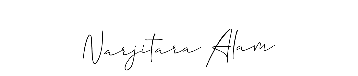 Best and Professional Signature Style for Narjitara Alam. Allison_Script Best Signature Style Collection. Narjitara Alam signature style 2 images and pictures png