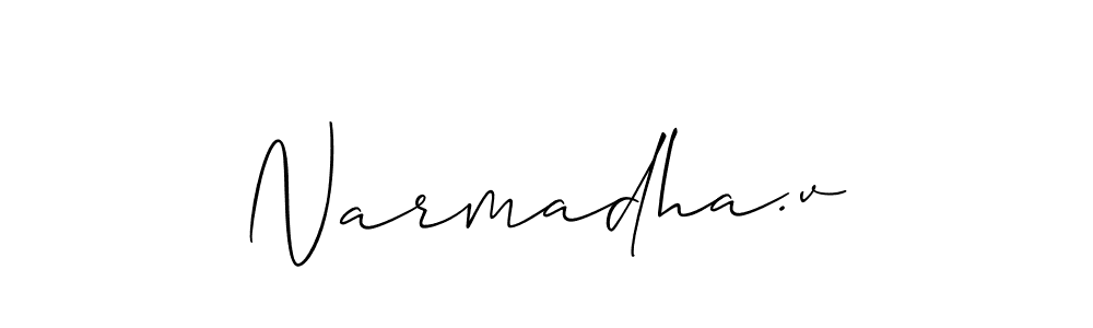 Best and Professional Signature Style for Narmadha.v. Allison_Script Best Signature Style Collection. Narmadha.v signature style 2 images and pictures png