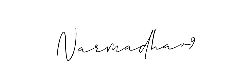 Best and Professional Signature Style for Narmadhav9. Allison_Script Best Signature Style Collection. Narmadhav9 signature style 2 images and pictures png