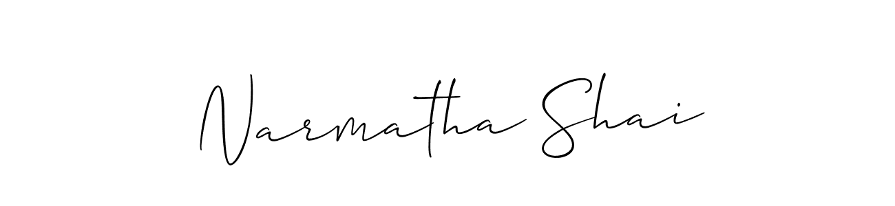 Make a beautiful signature design for name Narmatha Shai. Use this online signature maker to create a handwritten signature for free. Narmatha Shai signature style 2 images and pictures png