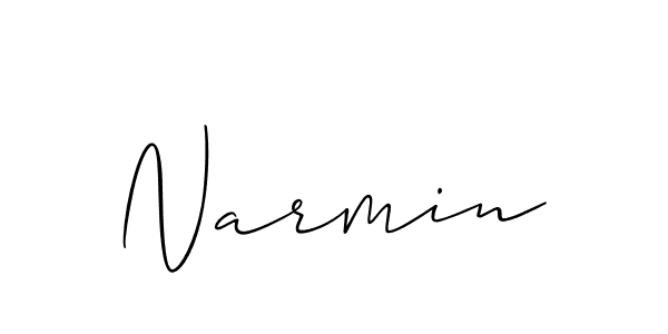 if you are searching for the best signature style for your name Narmin. so please give up your signature search. here we have designed multiple signature styles  using Allison_Script. Narmin signature style 2 images and pictures png