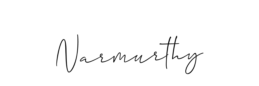 How to Draw Narmurthy signature style? Allison_Script is a latest design signature styles for name Narmurthy. Narmurthy signature style 2 images and pictures png