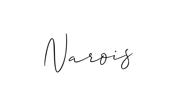 It looks lik you need a new signature style for name Narois. Design unique handwritten (Allison_Script) signature with our free signature maker in just a few clicks. Narois signature style 2 images and pictures png