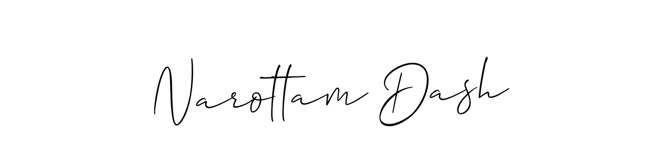 Allison_Script is a professional signature style that is perfect for those who want to add a touch of class to their signature. It is also a great choice for those who want to make their signature more unique. Get Narottam Dash name to fancy signature for free. Narottam Dash signature style 2 images and pictures png