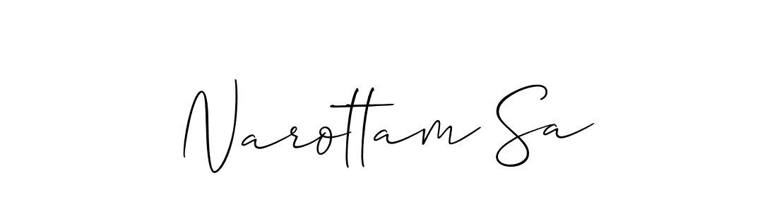 Also we have Narottam Sa name is the best signature style. Create professional handwritten signature collection using Allison_Script autograph style. Narottam Sa signature style 2 images and pictures png