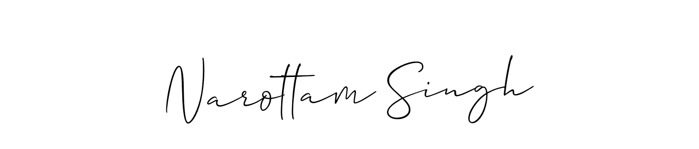 Also we have Narottam Singh name is the best signature style. Create professional handwritten signature collection using Allison_Script autograph style. Narottam Singh signature style 2 images and pictures png