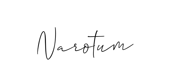 Similarly Allison_Script is the best handwritten signature design. Signature creator online .You can use it as an online autograph creator for name Narotum. Narotum signature style 2 images and pictures png