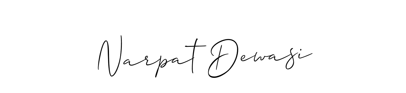 Also You can easily find your signature by using the search form. We will create Narpat Dewasi name handwritten signature images for you free of cost using Allison_Script sign style. Narpat Dewasi signature style 2 images and pictures png