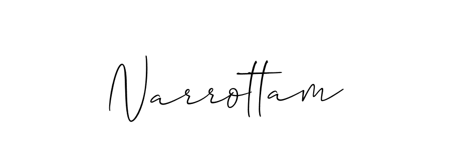 Narrottam stylish signature style. Best Handwritten Sign (Allison_Script) for my name. Handwritten Signature Collection Ideas for my name Narrottam. Narrottam signature style 2 images and pictures png