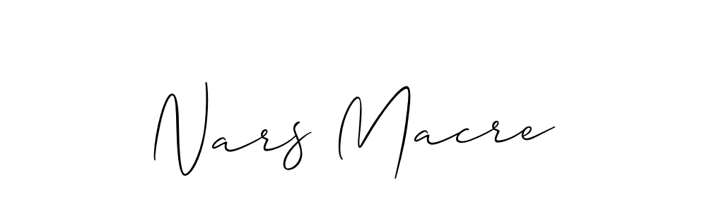 Make a beautiful signature design for name Nars Macre. Use this online signature maker to create a handwritten signature for free. Nars Macre signature style 2 images and pictures png