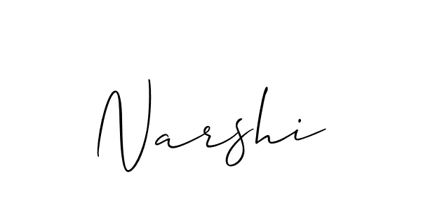 Best and Professional Signature Style for Narshi. Allison_Script Best Signature Style Collection. Narshi signature style 2 images and pictures png