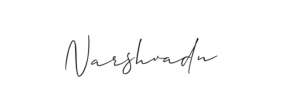 You should practise on your own different ways (Allison_Script) to write your name (Narshvadn) in signature. don't let someone else do it for you. Narshvadn signature style 2 images and pictures png