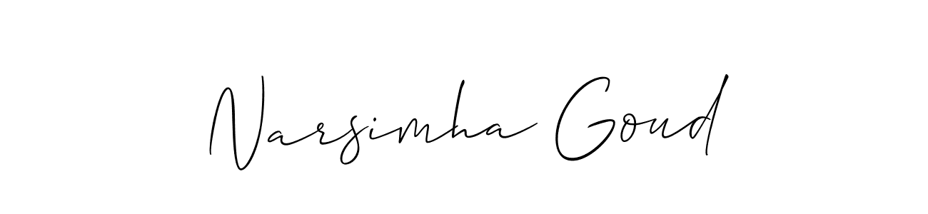 Narsimha Goud stylish signature style. Best Handwritten Sign (Allison_Script) for my name. Handwritten Signature Collection Ideas for my name Narsimha Goud. Narsimha Goud signature style 2 images and pictures png
