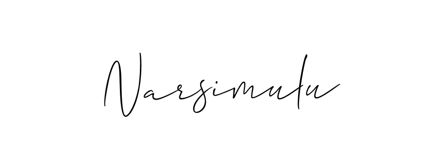 How to make Narsimulu name signature. Use Allison_Script style for creating short signs online. This is the latest handwritten sign. Narsimulu signature style 2 images and pictures png