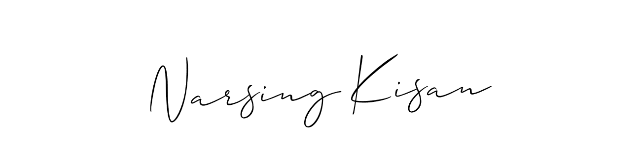 Best and Professional Signature Style for Narsing Kisan. Allison_Script Best Signature Style Collection. Narsing Kisan signature style 2 images and pictures png