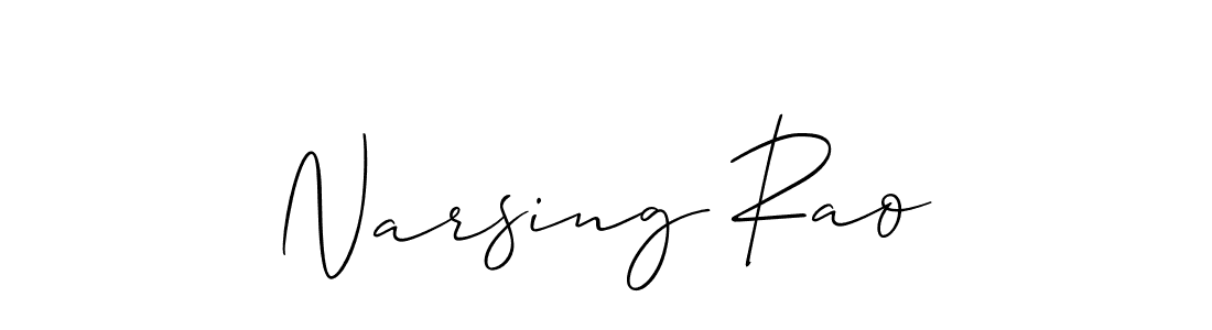 Check out images of Autograph of Narsing Rao name. Actor Narsing Rao Signature Style. Allison_Script is a professional sign style online. Narsing Rao signature style 2 images and pictures png