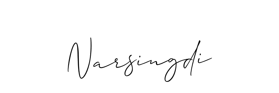 Similarly Allison_Script is the best handwritten signature design. Signature creator online .You can use it as an online autograph creator for name Narsingdi. Narsingdi signature style 2 images and pictures png