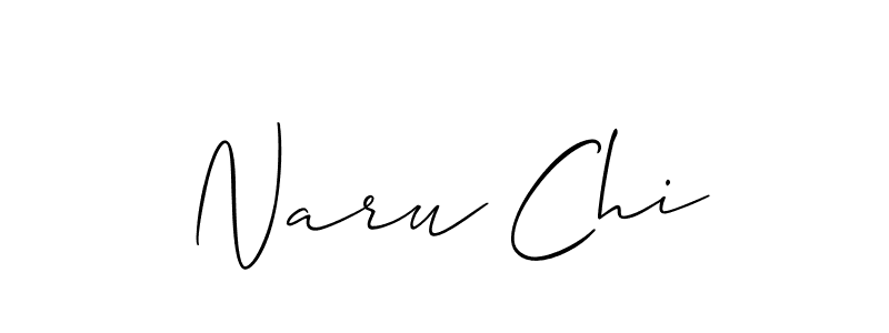 if you are searching for the best signature style for your name Naru Chi. so please give up your signature search. here we have designed multiple signature styles  using Allison_Script. Naru Chi signature style 2 images and pictures png